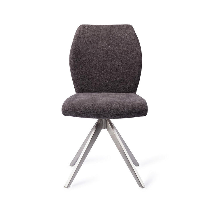 Ikata eetkamerstoel - Almost Black, Turn Steel - {{ product.type }} - Kas20