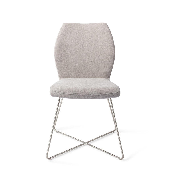 Ikata eetkamerstoel - Pretty Plaster, Cross Steel - {{ product.type }} - Kas20