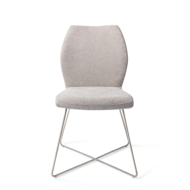 Ikata eetkamerstoel - Pretty Plaster, Cross Steel - {{ product.type }} - Kas20