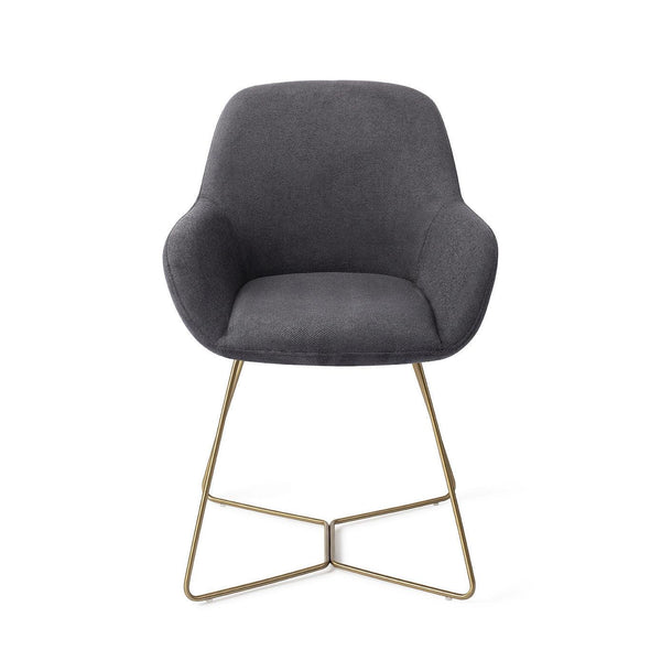 Kushi Eetkamerstoel - Black-Out, Beehive Gold - {{ product.type }} - Kas20