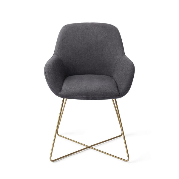Kushi Eetkamerstoel - Black-Out, Cross Gold - {{ product.type }} - Kas20