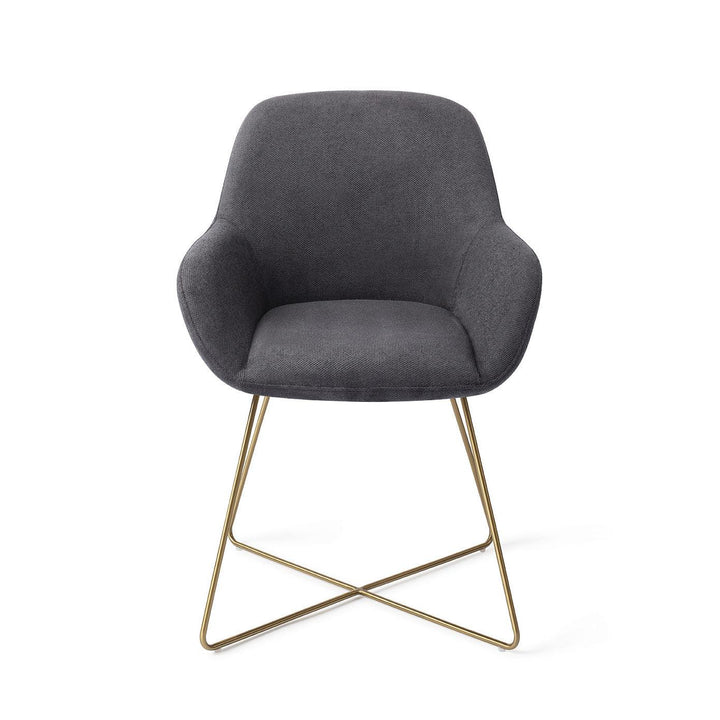 Kushi Eetkamerstoel - Black-Out, Cross Gold - {{ product.type }} - Kas20