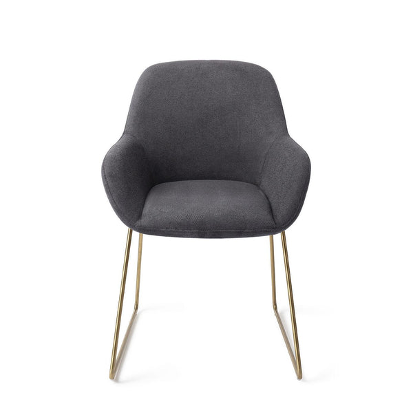 Kushi Eetkamerstoel - Black-Out, Slide Gold - {{ product.type }} - Kas20