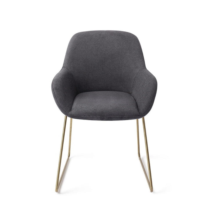 Kushi Eetkamerstoel - Black-Out, Slide Gold - {{ product.type }} - Kas20