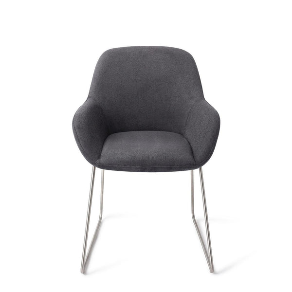 Kushi Eetkamerstoel - Black-Out, Slide Steel - {{ product.type }} - Kas20