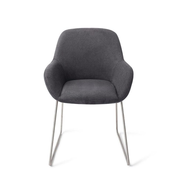 Kushi Eetkamerstoel - Black-Out, Slide Steel - {{ product.type }} - Kas20