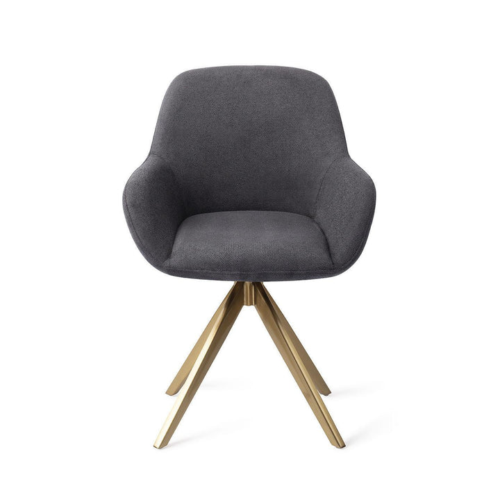 Kushi eetkamerstoel - Black-Out, Turn Gold - {{ product.type }} - Kas20