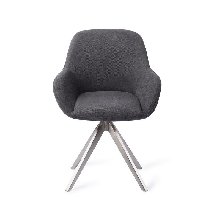 Kushi eetkamerstoel - Black-Out, Turn Steel - {{ product.type }} - Kas20