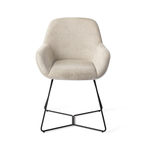 Kushi Eetkamerstoel - Ivory Ivy, Beehive Black - {{ product.type }} - Kas20