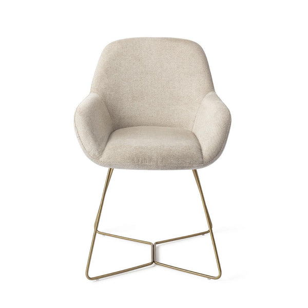 Kushi Eetkamerstoel - Ivory Ivy, Beehive Gold - {{ product.type }} - Kas20