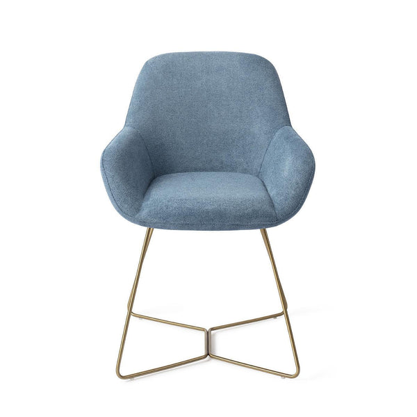 Kushi eetkamerstoel - Ocean Eyes, Beehive Gold - {{ product.type }} - Kas20