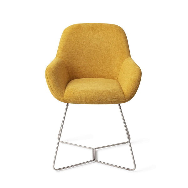 Kushi eetkamerstoel - Sweet Corn, Beehive Steel - {{ product.type }} - Kas20