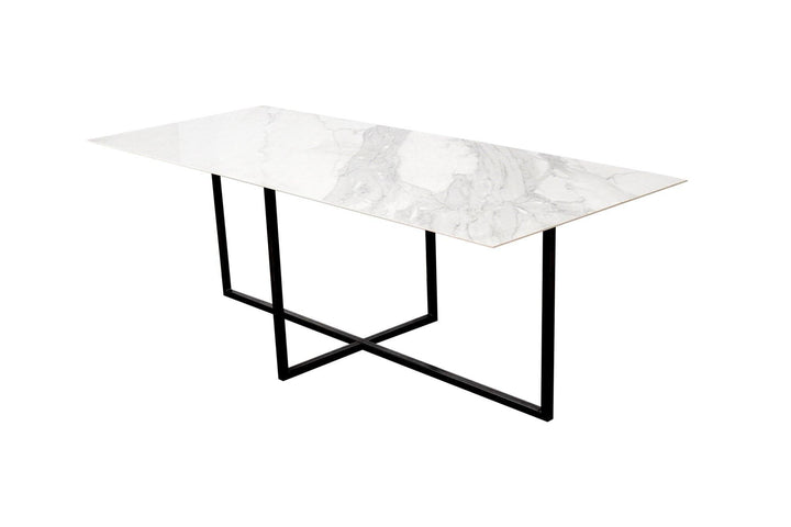 Marmeren eettafel Recht - Calacatta pullido Keramiek 5mm blad - Pluspoot K3 - {{ product.type }} - Kas20