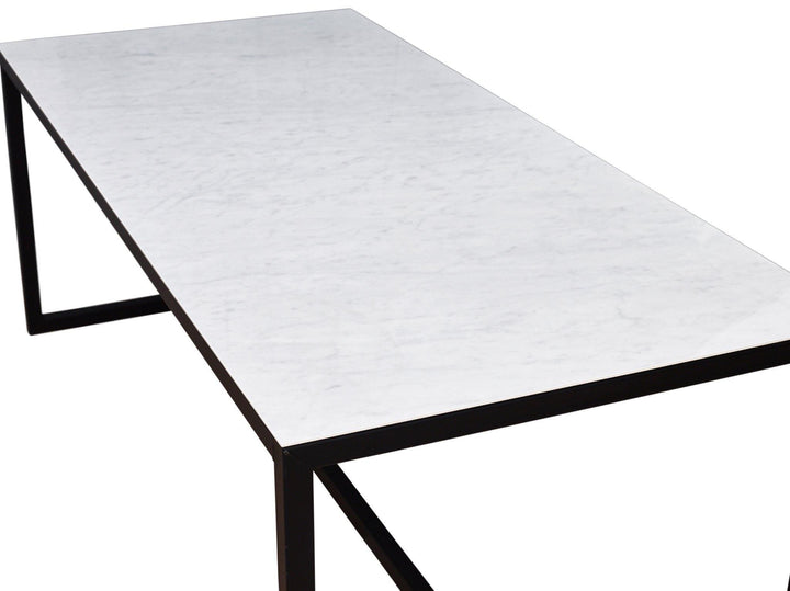 Marmeren eettafel Recht - Carrara Keramiek 5mm blad - Kubusframe K4 - {{ product.type }} - Kas20