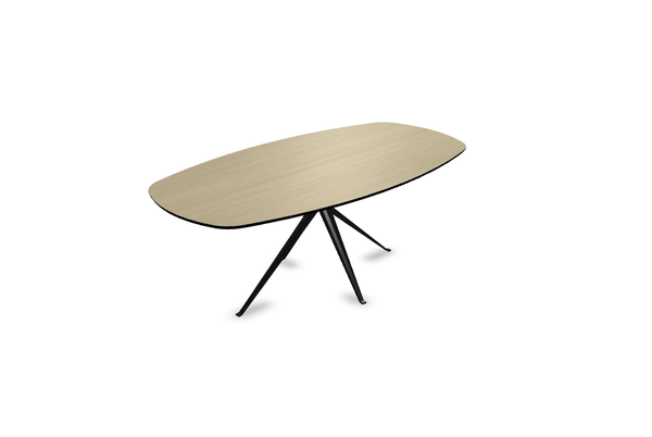 Melamine eettafel eiken licht - Deens ovaal - Anna onderstel - {{ product.type }} - Kas20