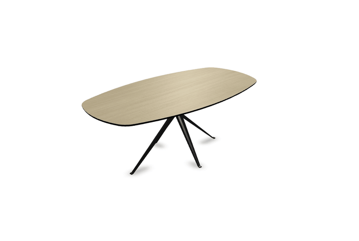 Melamine eettafel eiken licht - Deens ovaal - Anna onderstel - {{ product.type }} - Kas20