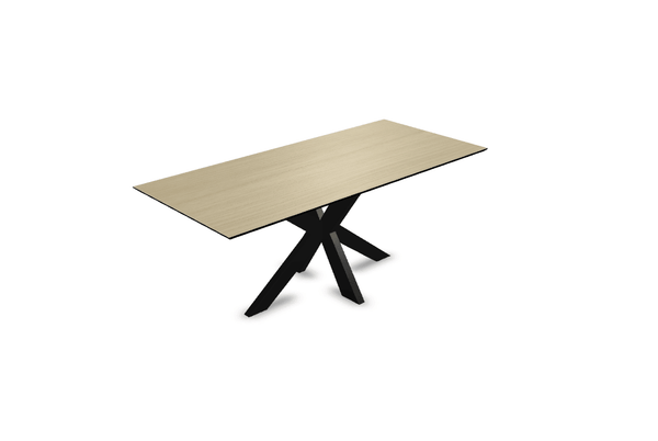 Melamine eettafel eiken licht - Recht - Matrix dun onderstel - {{ product.type }} - Kas20