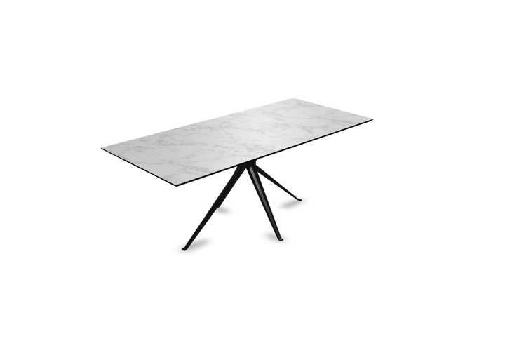 Melamine eettafel marmer wit - Recht - Anna onderstel - {{ product.type }} - Kas20