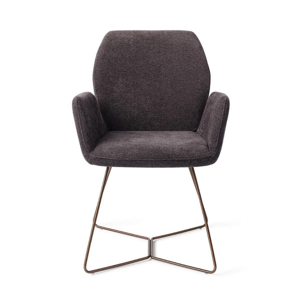 Misaki eetkamerstoel - Almost Black, Beehive Rose - {{ product.type }} - Kas20