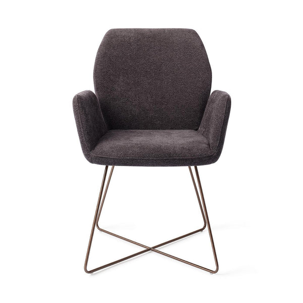 Misaki eetkamerstoel - Almost Black, Cross Rose - {{ product.type }} - Kas20