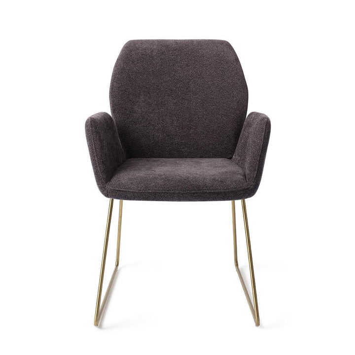 Misaki eetkamerstoel - Almost Black, Slide Gold - {{ product.type }} - Kas20