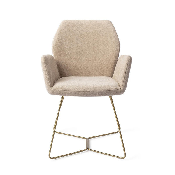 Misaki eetkamerstoel - Funky Fudge, Beehive Gold - {{ product.type }} - Kas20