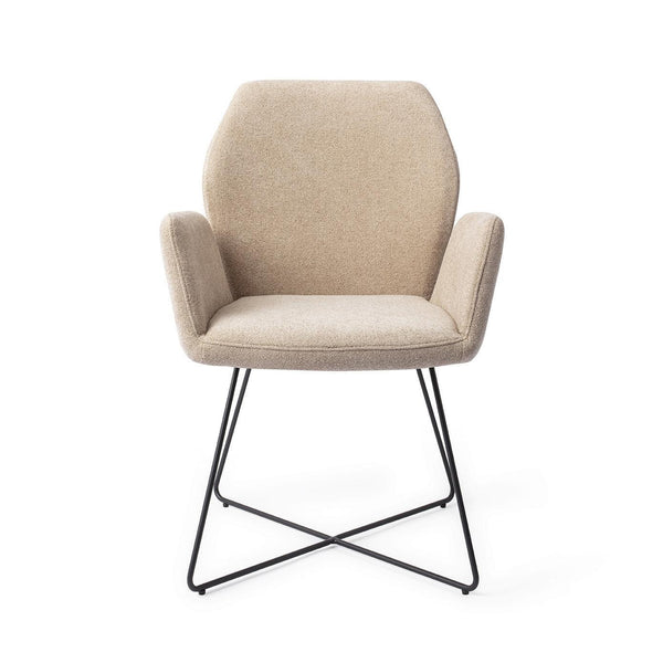Misaki eetkamerstoel - Funky Fudge, Cross Black - {{ product.type }} - Kas20
