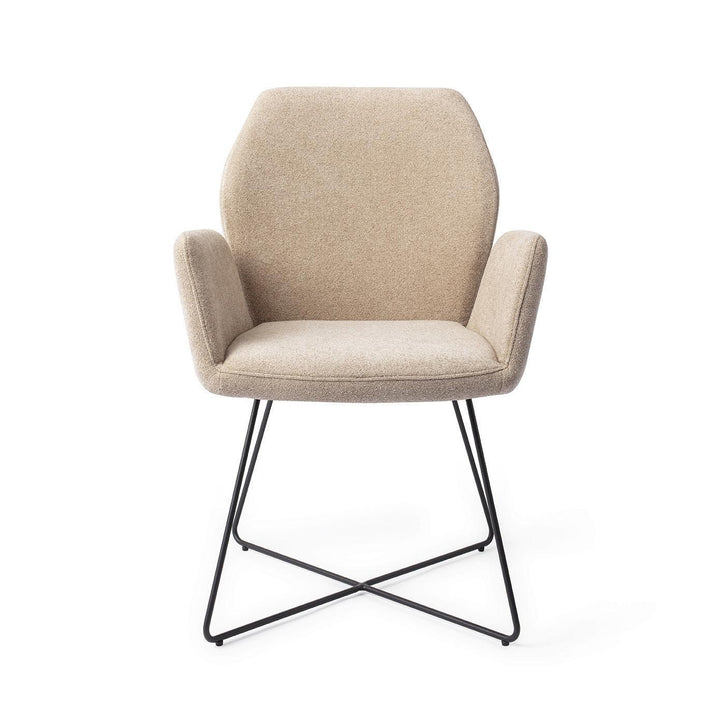 Misaki eetkamerstoel - Funky Fudge, Cross Black - {{ product.type }} - Kas20