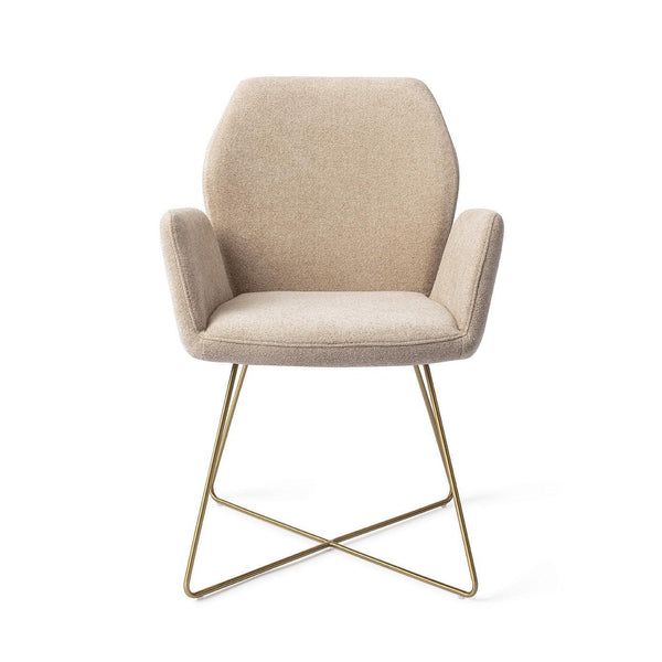 Misaki eetkamerstoel - Funky Fudge, Cross Gold - {{ product.type }} - Kas20