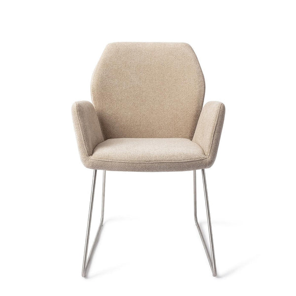 Misaki eetkamerstoel - Funky Fudge, Slide Steel - {{ product.type }} - Kas20