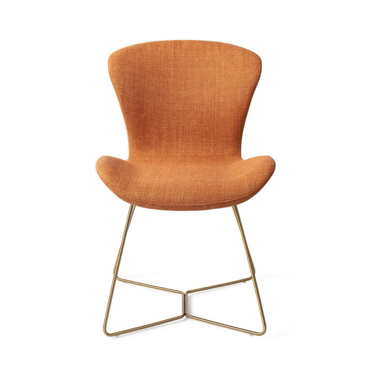 Moji Flax and Hay Eetkamerstoel - Beehive Gold - {{ product.type }} - Kas20