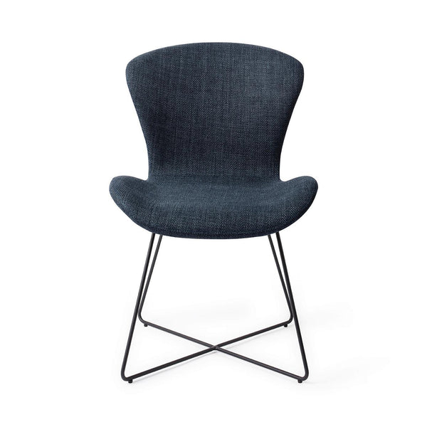 Moji Mystic Marine Eetkamerstoel - Cross Black - {{ product.type }} - Kas20