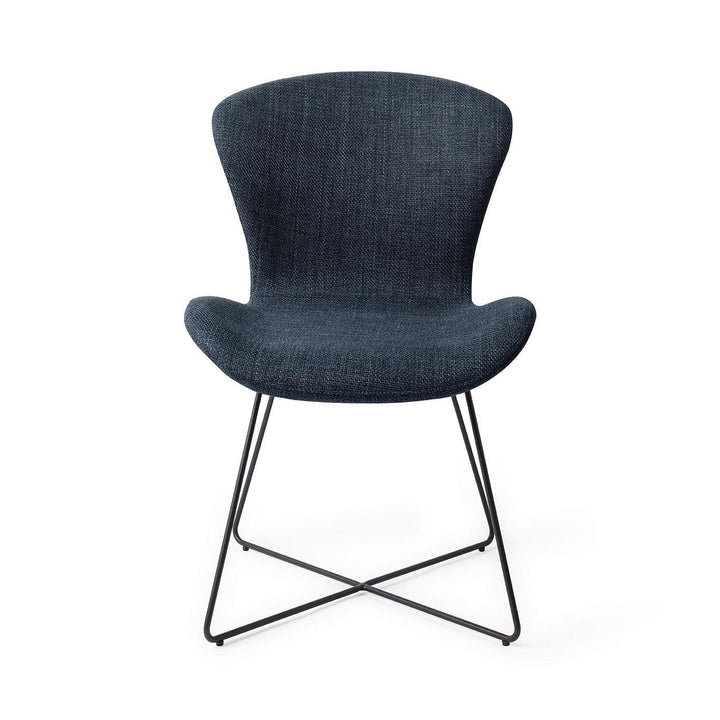 Moji Mystic Marine Eetkamerstoel - Cross Black - {{ product.type }} - Kas20