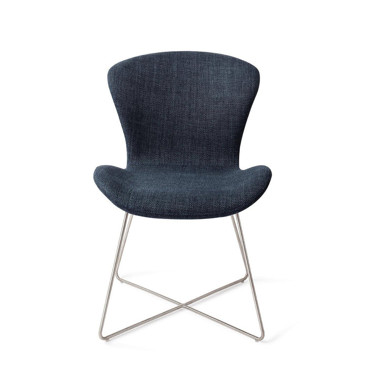 Moji Mystic Marine Eetkamerstoel - Cross Steel - {{ product.type }} - Kas20