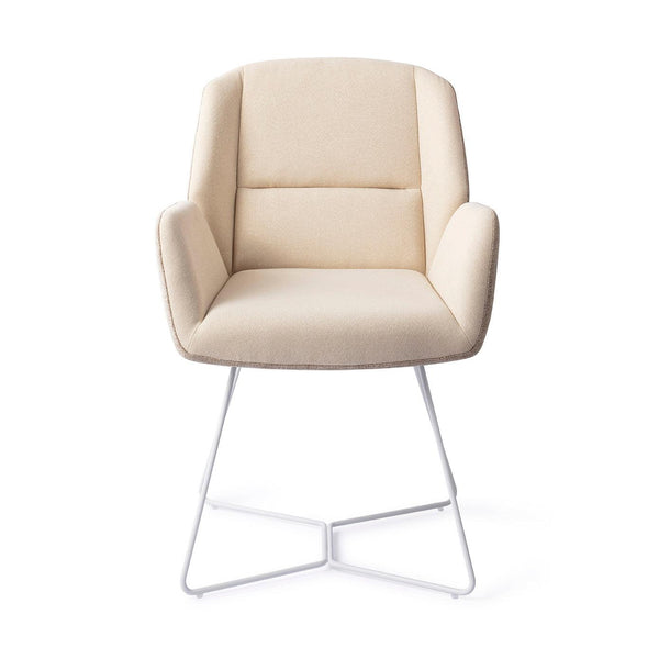 Myoko Sandy Hill Eetkamerstoel - Beehive White - {{ product.type }} - Kas20
