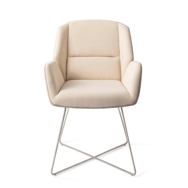 Myoko Sandy Hill Eetkamerstoel - Cross Steel - {{ product.type }} - Kas20