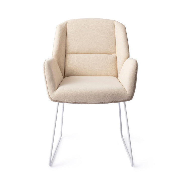 Myoko Sandy Hill Eetkamerstoel - Slide White - {{ product.type }} - Kas20