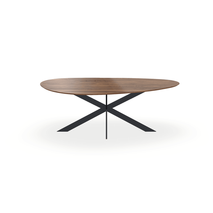 Noten massief eettafel - Kiezel B - matrix ultra dun - {{ product.type }} - Kas20