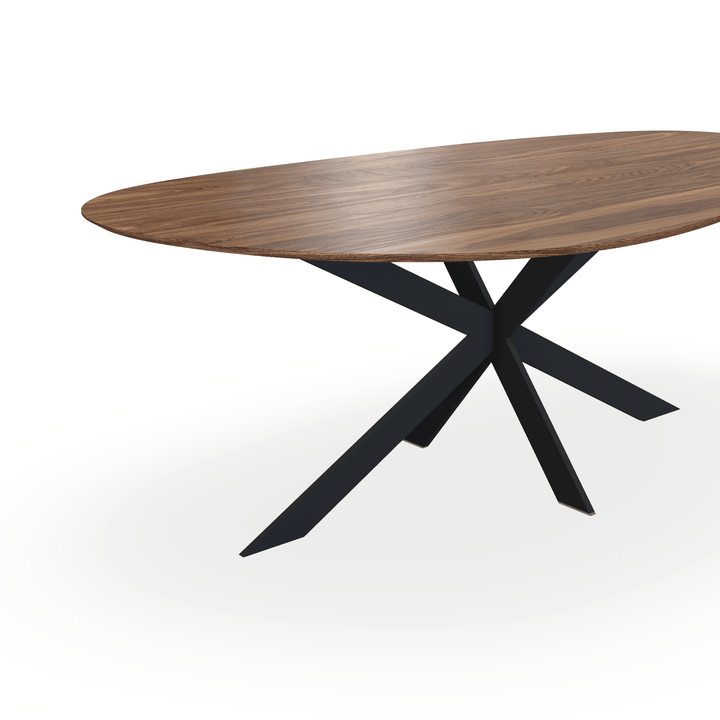 Noten massief eettafel - Kiezel B - matrix ultra dun - {{ product.type }} - Kas20