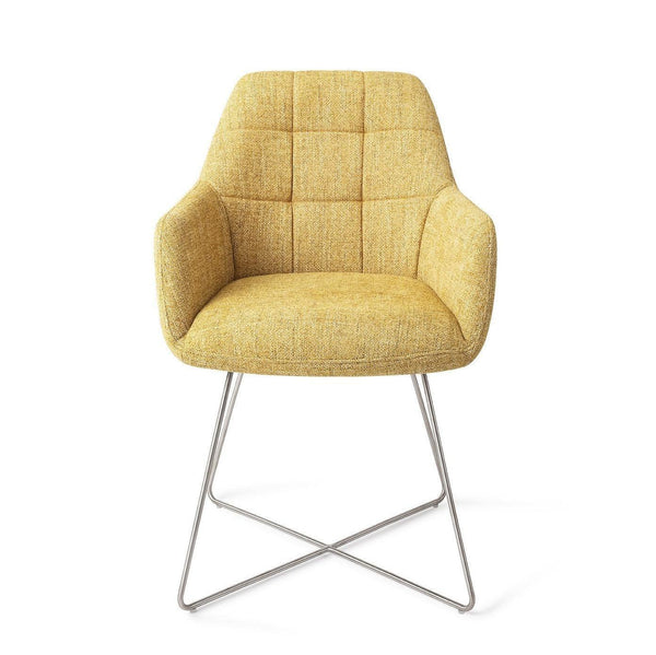 Noto eetkamerstoel - Bumble Bee, Cross Steel - {{ product.type }} - Kas20