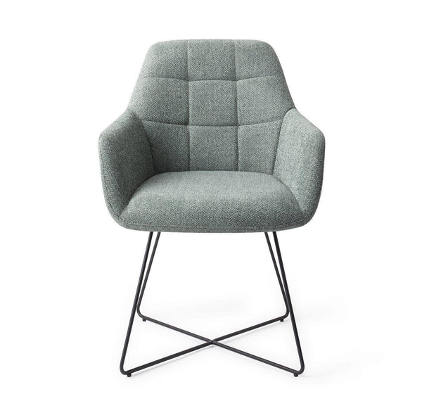 Noto eetkamerstoel - Real Teal, Cross Black - {{ product.type }} - Kas20