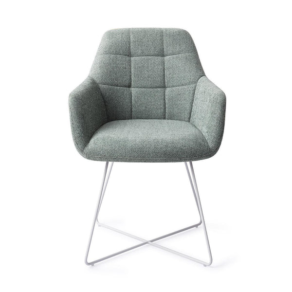 Noto eetkamerstoel - Real Teal, Cross White - {{ product.type }} - Kas20
