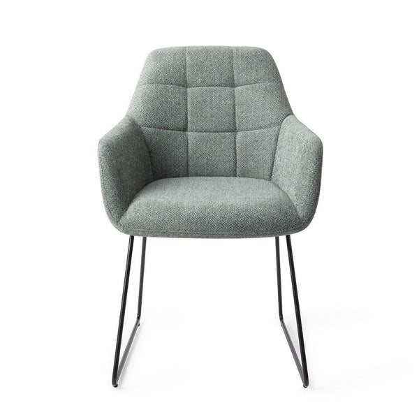 Noto eetkamerstoel - Real Teal, Slide Black - {{ product.type }} - Kas20