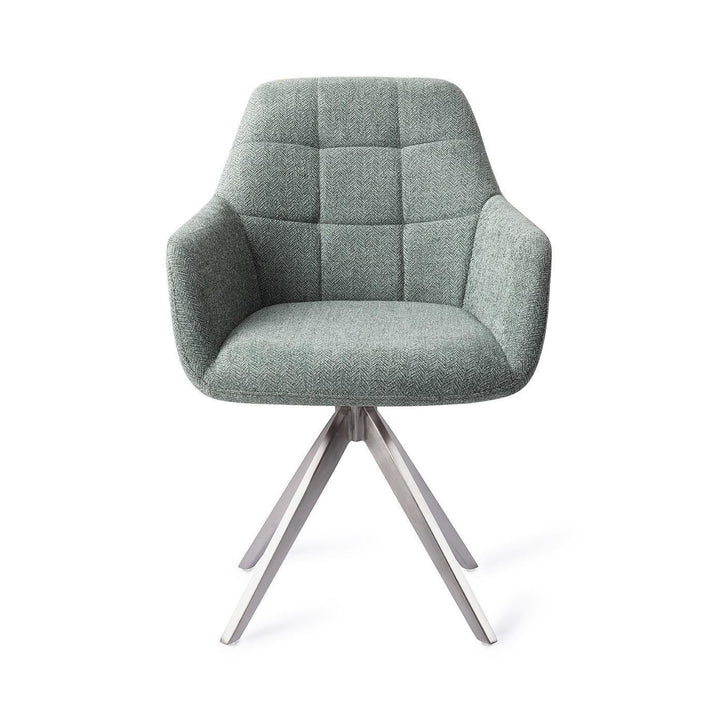 Noto eetkamerstoel - Real Teal, Turn Steel - {{ product.type }} - Kas20