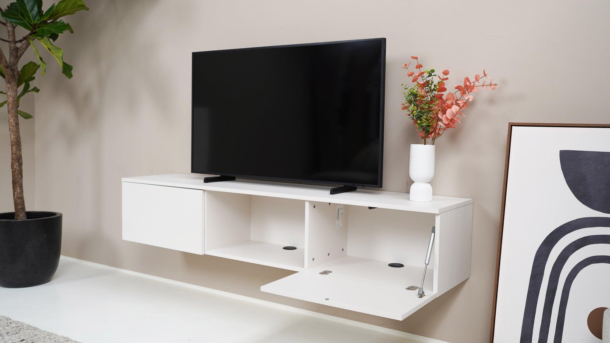 TV meubel - Beige  - 2 kleppen en open vak - {{ product.type }} - Kas20