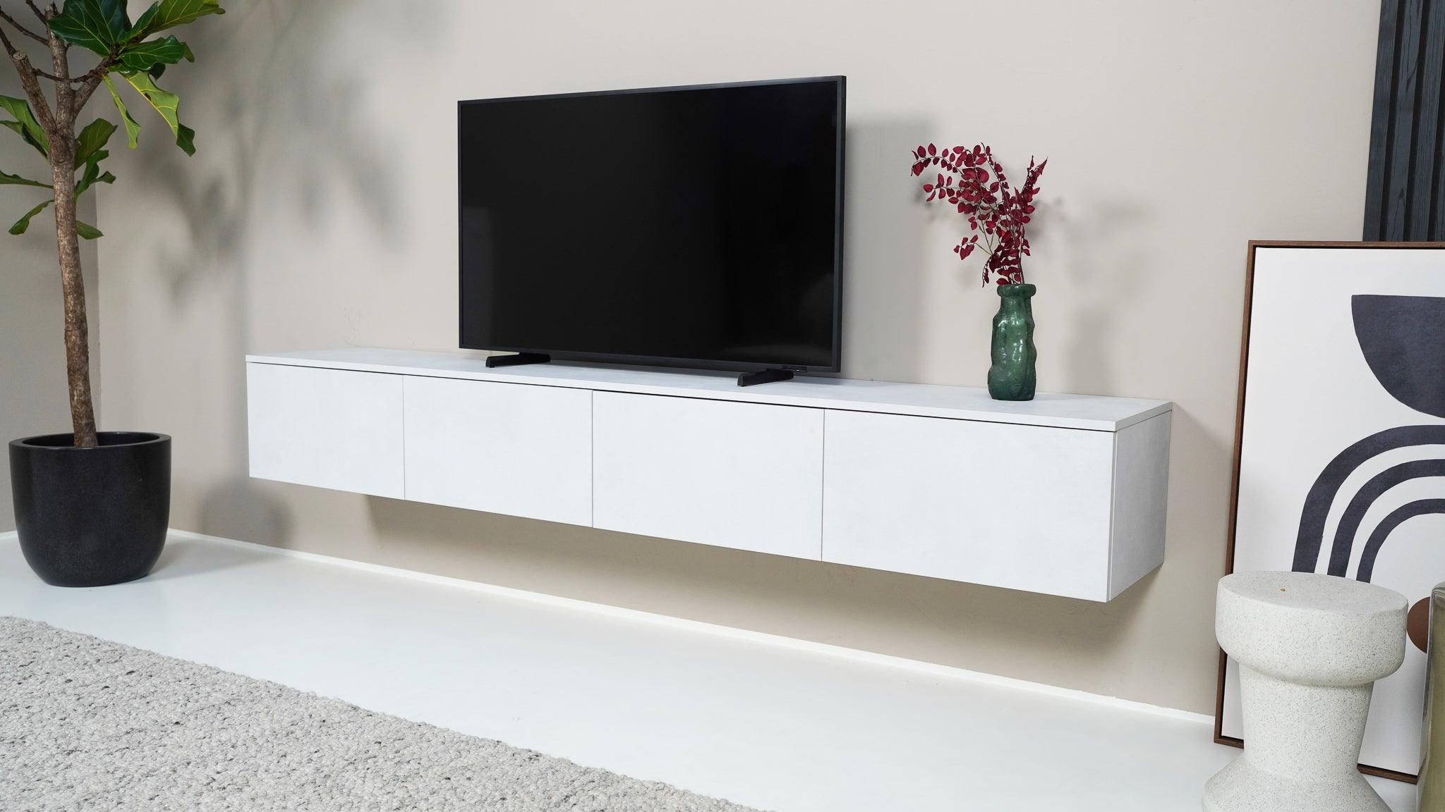 TV meubel - Beton Licht - 4 kleppen - {{ product.type }} - Kas20