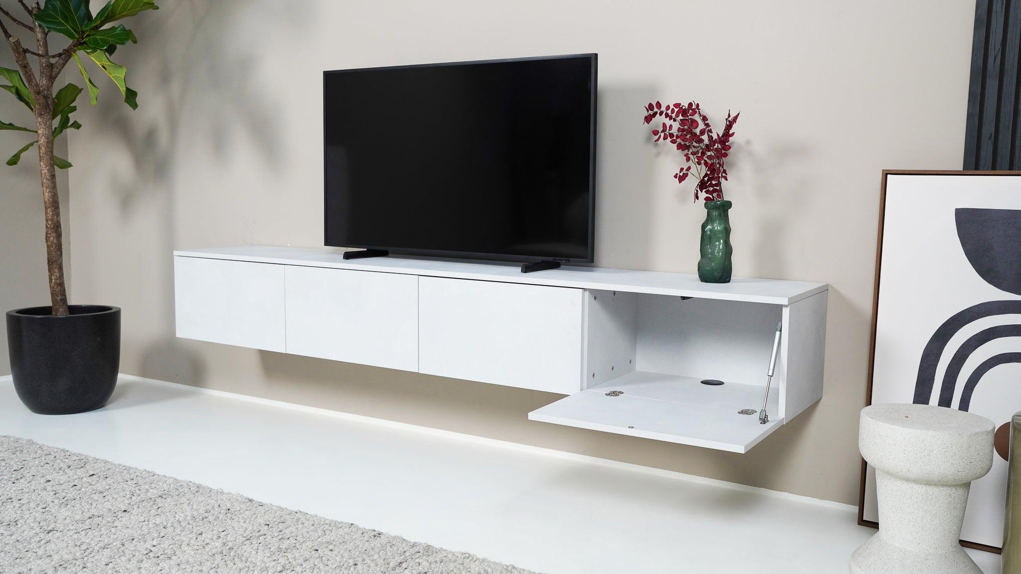TV meubel - Beton Licht - 4 kleppen - {{ product.type }} - Kas20