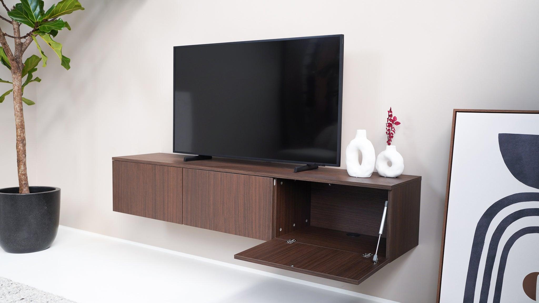 TV meubel - Eiken bruin (Noten) - 3 kleppen - {{ product.type }} - Kas20