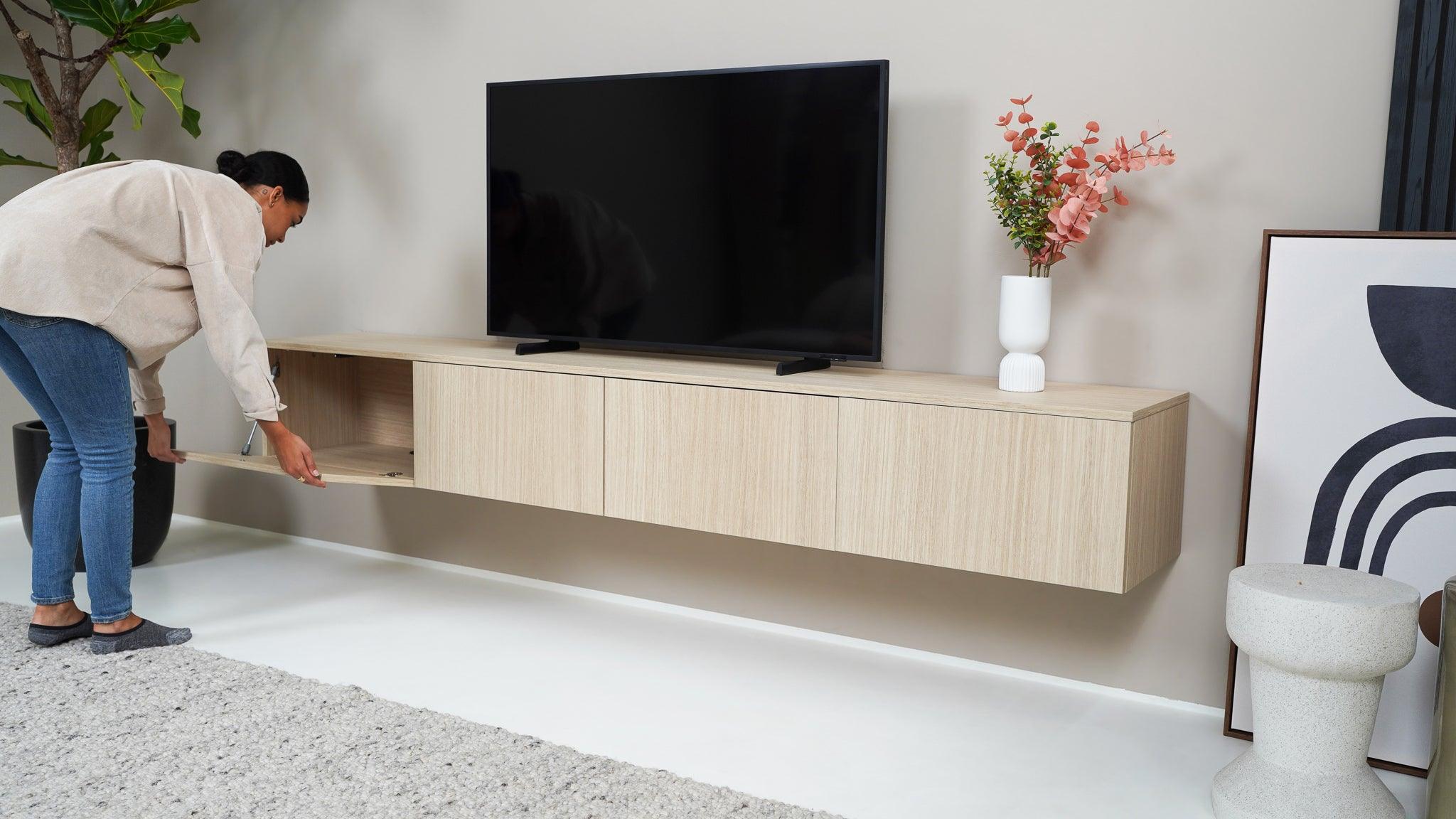 TV meubel - Eiken licht - 4 kleppen - {{ product.type }} - Kas20