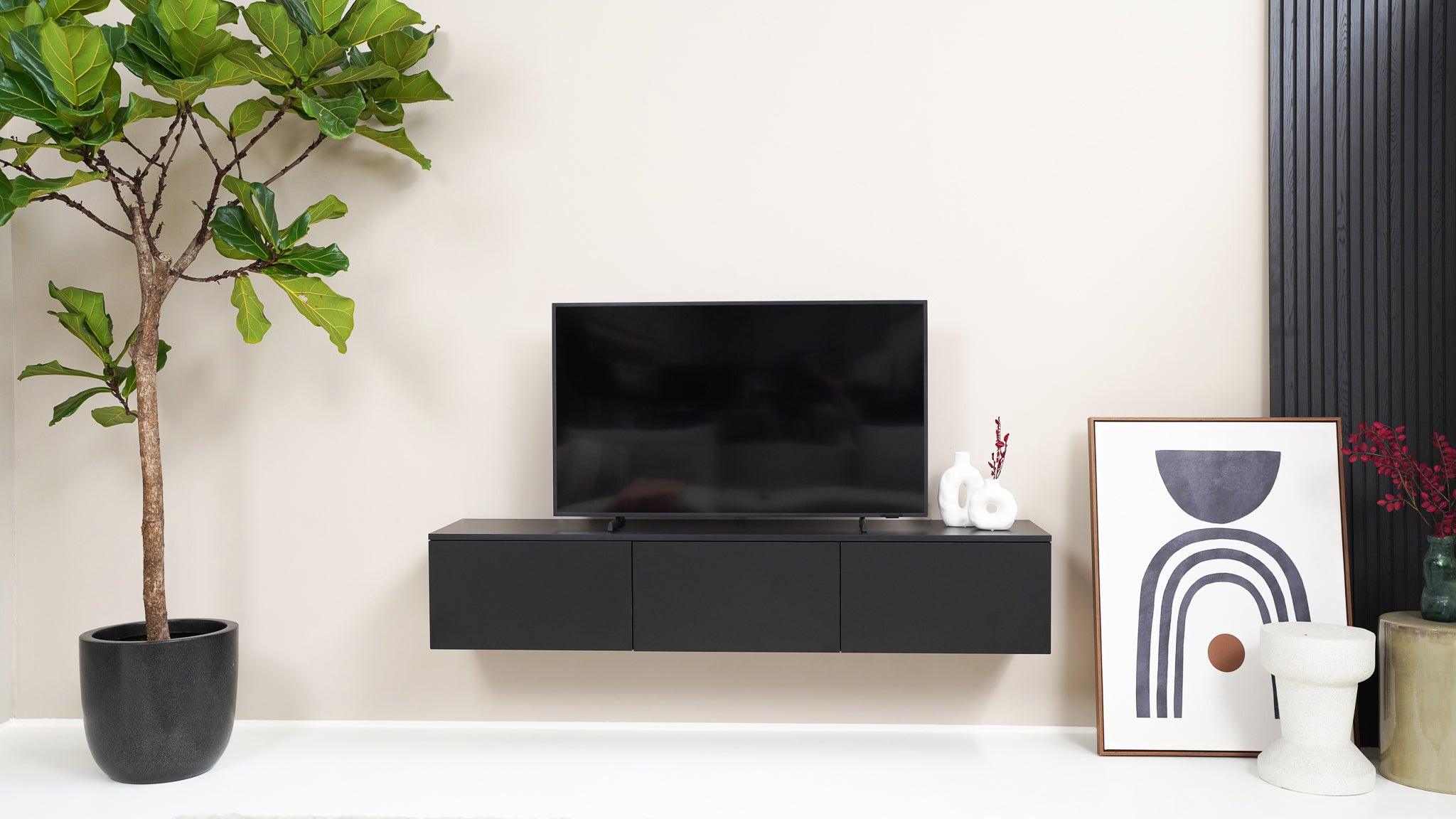 TV meubel - Zwart - 3 kleppen - {{ product.type }} - Kas20